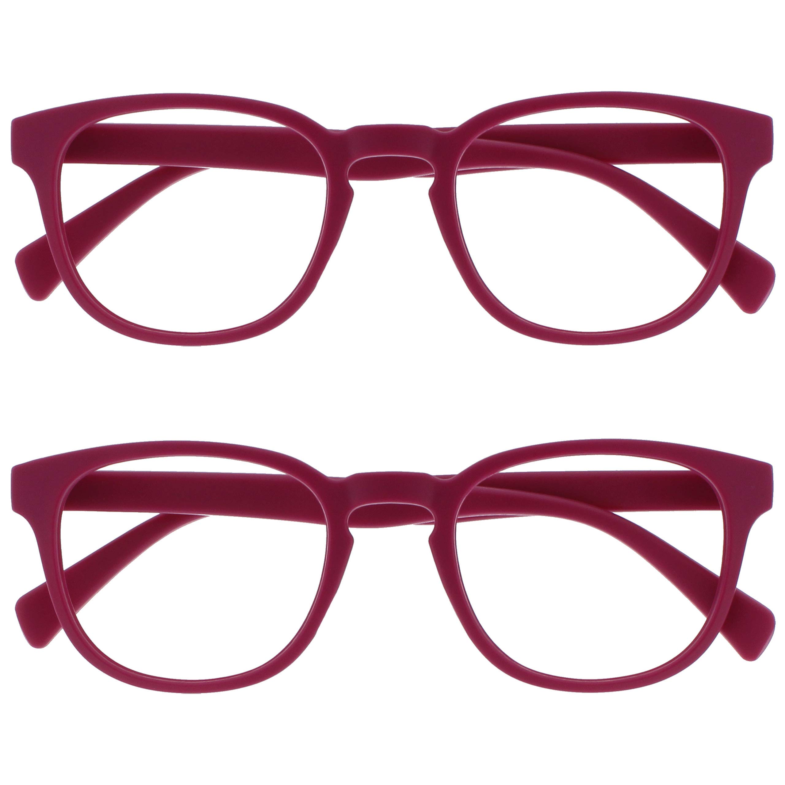 Opulize Pop Pack 2 Retro Redondo Negro Azul Rosa Púrpura Verde Gris Hombres Mujeres Gafas De Lectura RR2