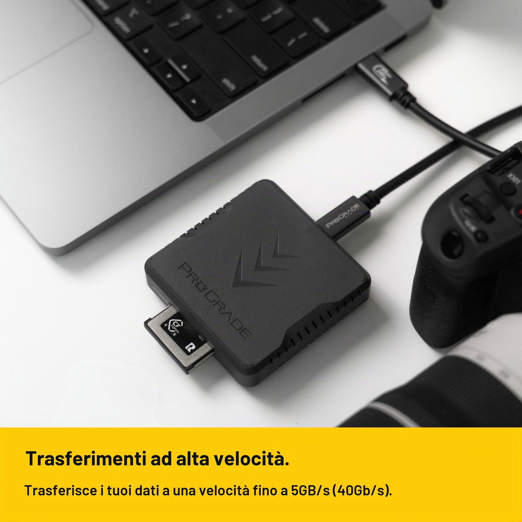 Lettore di schede di memoria a slot singolo CFexpress tipo B di ProGrade Digital | USB 4.0