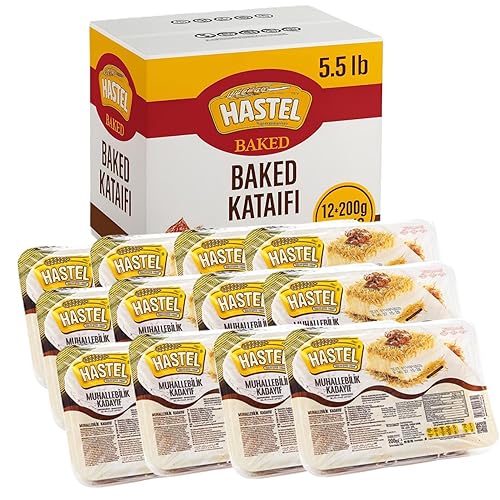 HASTEL Masa de fillo rallada Kataifi horneada a granel de alta calidad, 5.5 libras (88.18 oz), perfecta para barra de chocolate viral Dubai,
