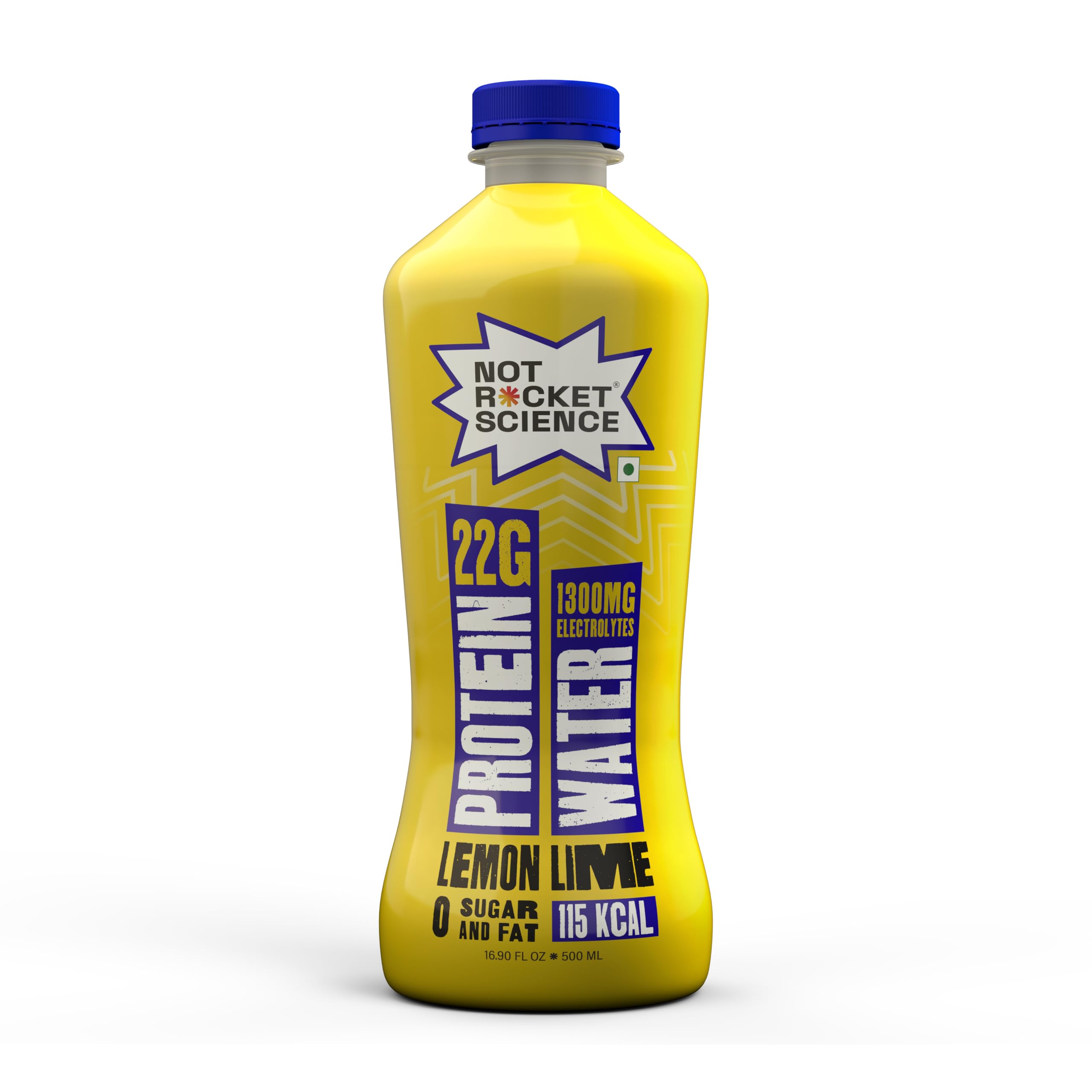 Not Rocket Science Protein Water - Lemon Lime | 22g Clear Whey Protein Isolate | 1300mg Electrolytes | 5g BCAAs | Zero Sugar | High Protein Drink | 500ml-image-1