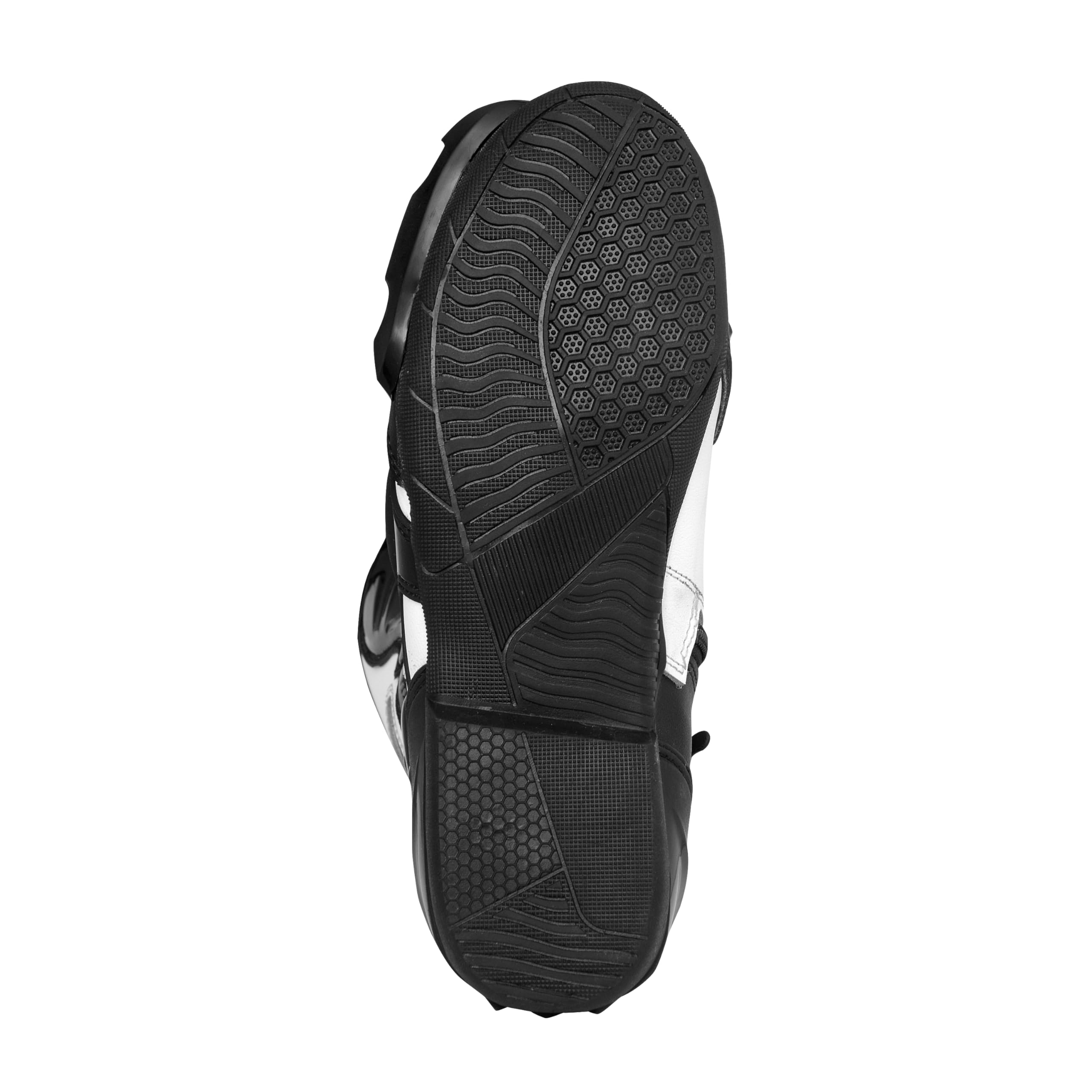 Bohmberg Spartans Motorradstiefel Herren-ergonomisch-leicht, Motorradschuhe aus echtem Leder mit aufgesetzten Hartschalenprotektoren Schwarz