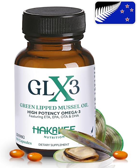 Extra Strength Green Lipped Mussel Oil Capsules by GLX3 Natural"No