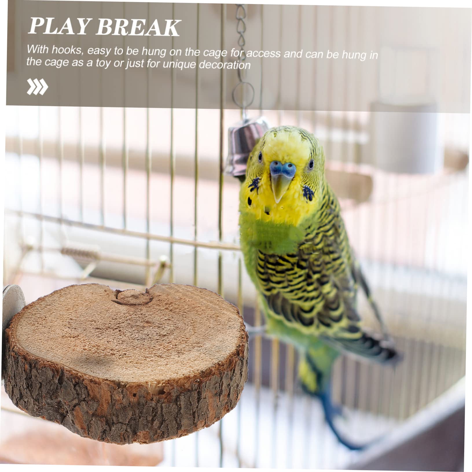 9 Piezas Juguetes para Jaula de Pájaros con de Madera Natural y Cuerda Accesorio para Periquitos y Cotorras Juguetes Divertidos para y Masticar Pequeños Psitácidos