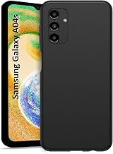 Liquid Silicone Case for Samsung Galaxy A04S, Soft Gel Rubber Anti-scratch Shockproof Slim Full Body Protection Phone Case Cover Compatible with Samsung Galaxy A04s (Black)