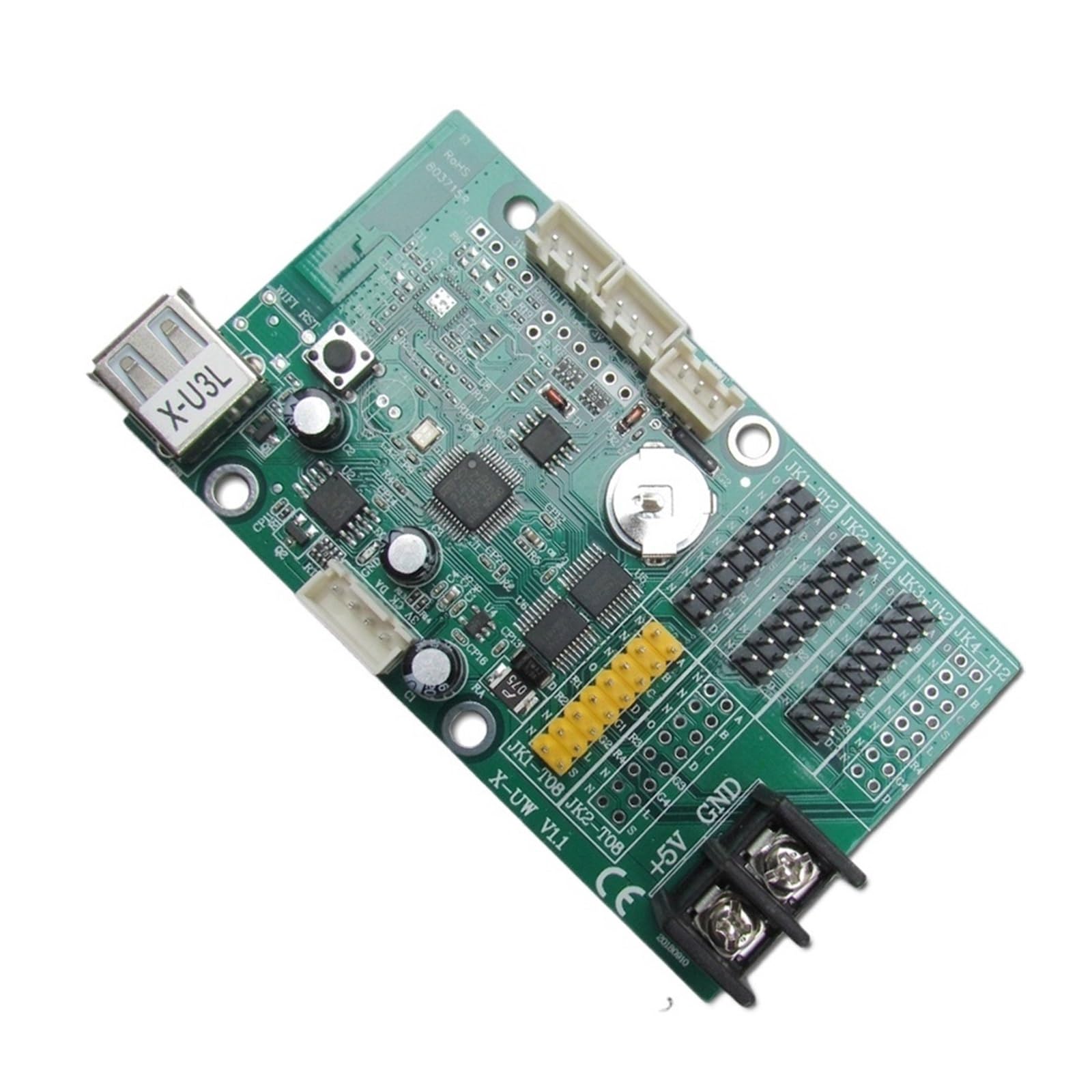JJKKOZVQF X-U2L X-U3 X-U4 X-U4L USB Led Control Card Monochrome Dual Color P10 F3.75 F5.0 Display Module U Disk LED Controller Drive Board(X-U4)
