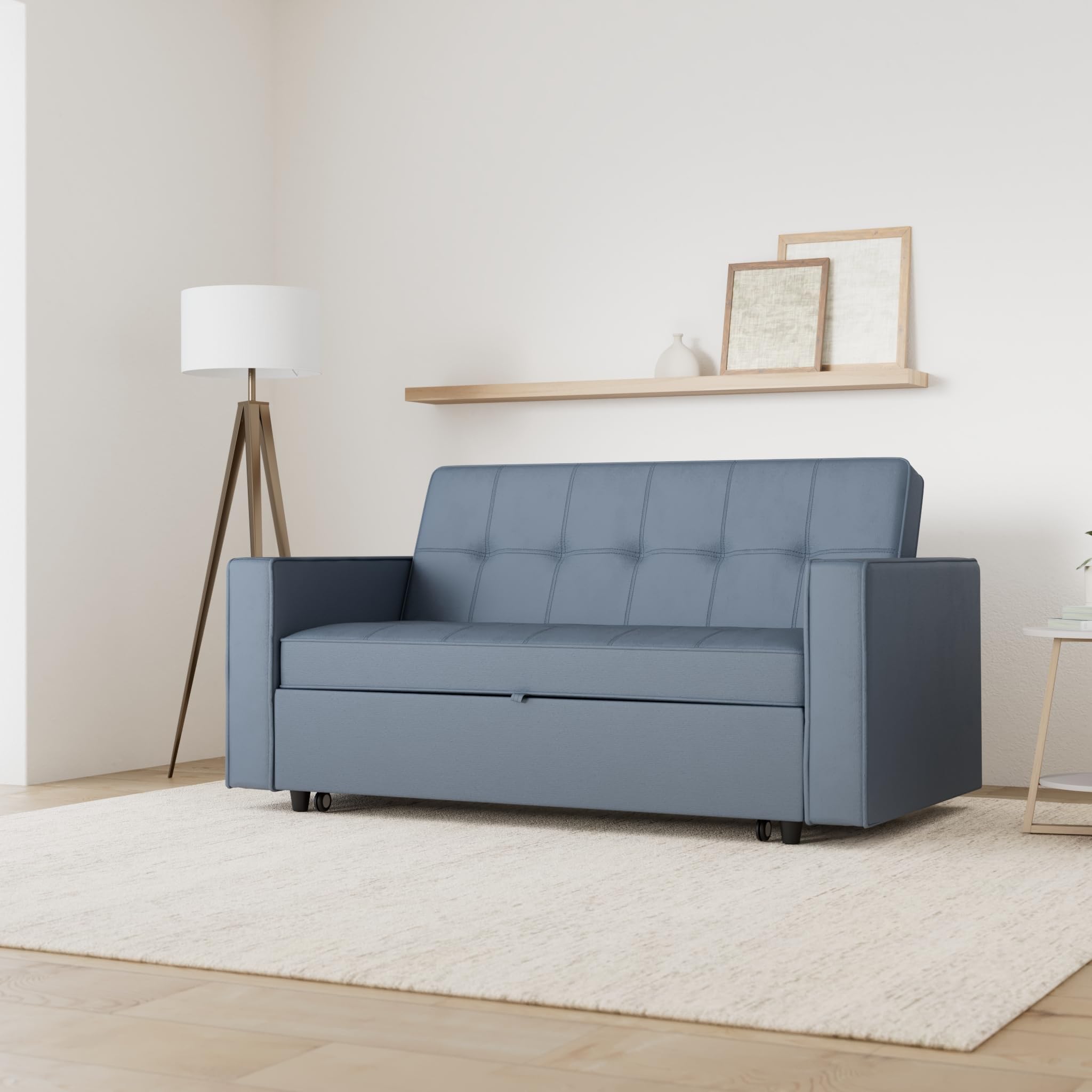 SHIITO | Modelo Izan - Sofá Cama | Apertura Clic-Clac | Cama Superior y Cama Inferior extraíble | Máximo Relax y Confort