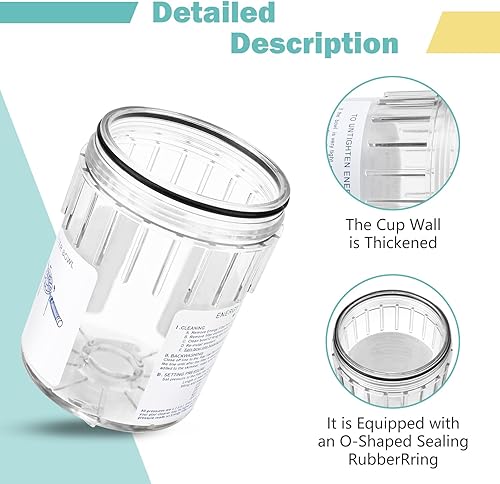 Miniatura 4 de R0373500 - Kit de repuesto de tazón de filtro de energía compatible con limpiador de piscina y spa Zodiac Baracuda Jandy Ray-Vac