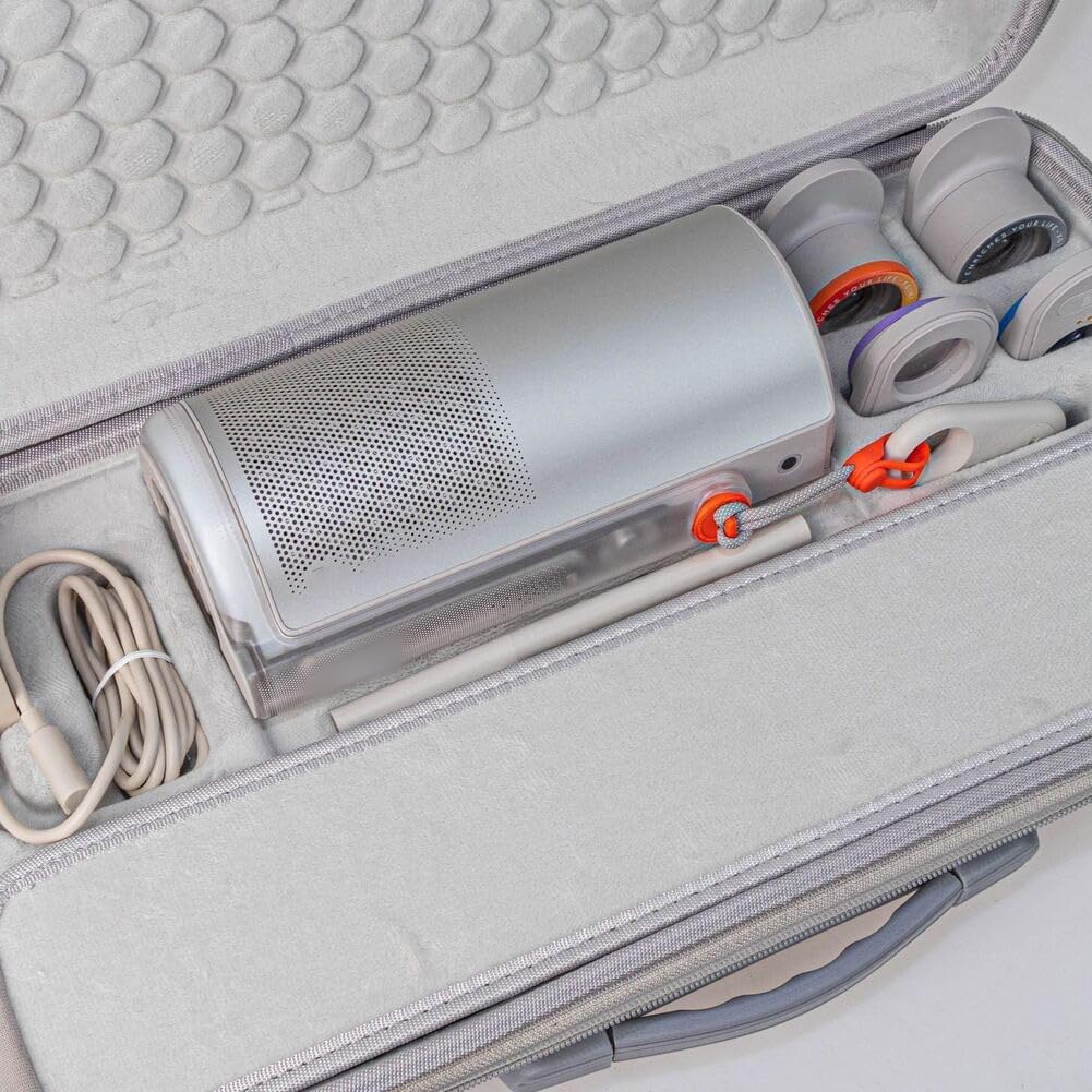 Travel Carrying Case for XGIMI for MoGo 4 2025 Projector EVA Protective Storage Bag with Zipper Compartments
