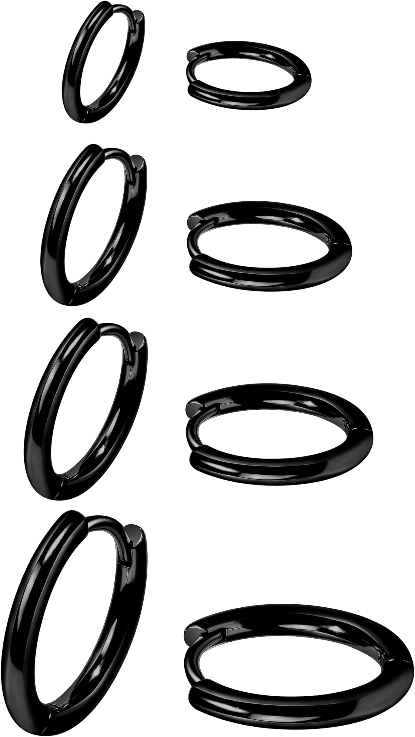 Small Gold Huggie Hoop Earrings Set for Women Men Hypoallergenic 14K Plated Stack Cartilage Earrings, Multiple Piercing Lightweight Mini Thin Cute Dainty Trendy Jewelry Set Christmas Gifts for Women