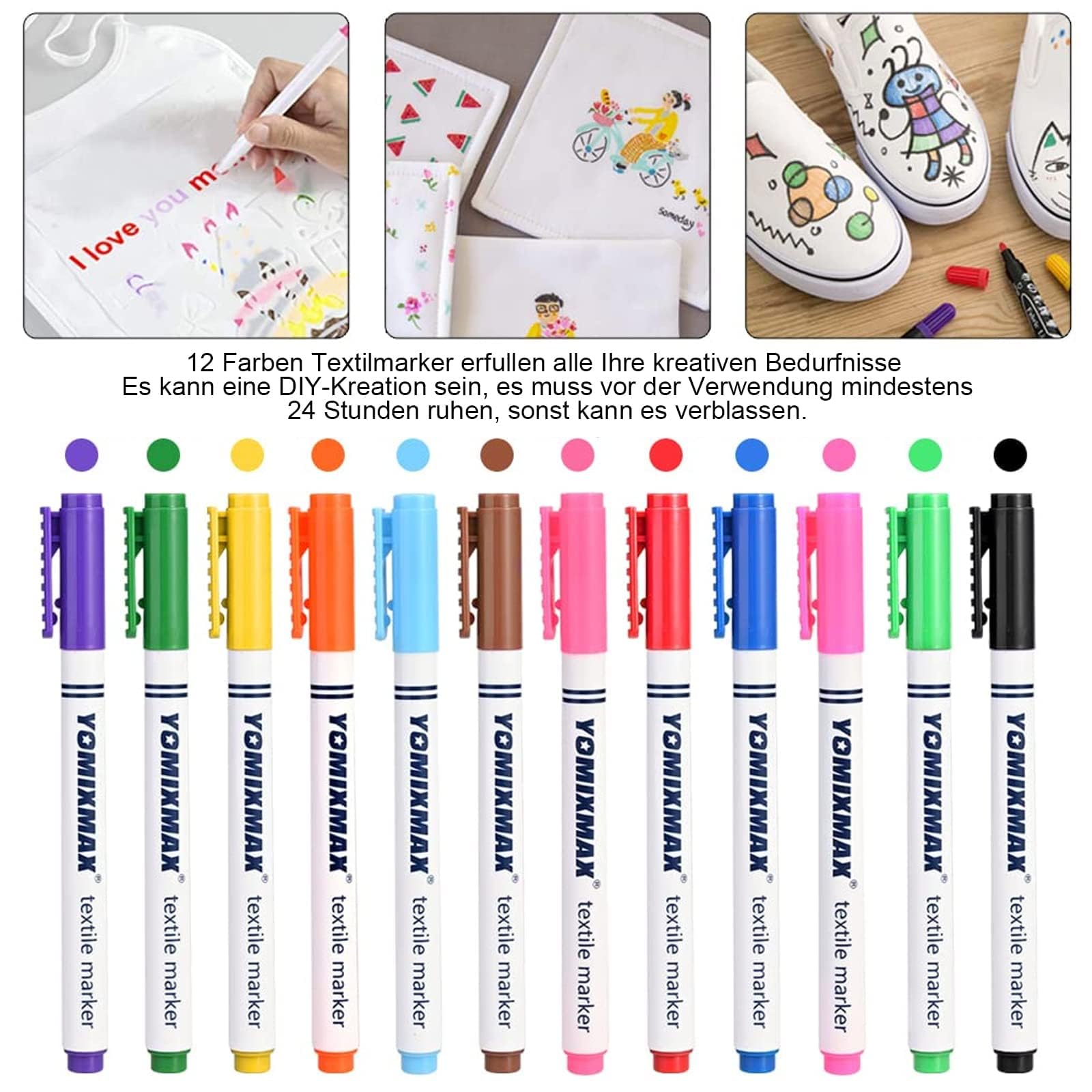 Faburo Pack of 12 Bibs for Painting Baby Bibs (18 x 18 cm) for Baby Shower Games Decoration, Gifts, or Gender Reveal - Image 3