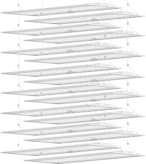 LED Linear High Bay Light 16-Pack 300W 45000LM 0-10V Dimmable 5000K Daylight Adjustable High Bay LED Shop Lights