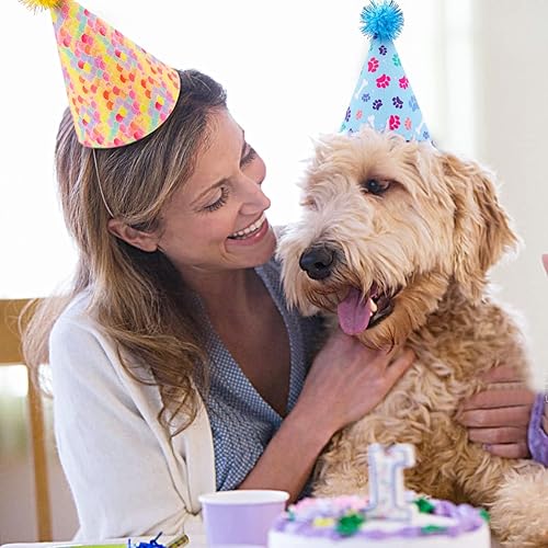 Miniatura 7 de JpGdn 6 piezas de sombrero de cumpleaños para perro, suministros de fiesta para niños medianos y grandes, cachorros, gatos, gatitos, accesorios de