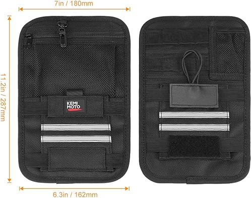 Miniatura 6 de KEMIMOTO Organizadores de alforjas universales para modelos de moto de turismo, para Street Glide Road Glide Road King, organizadores de bolsas de