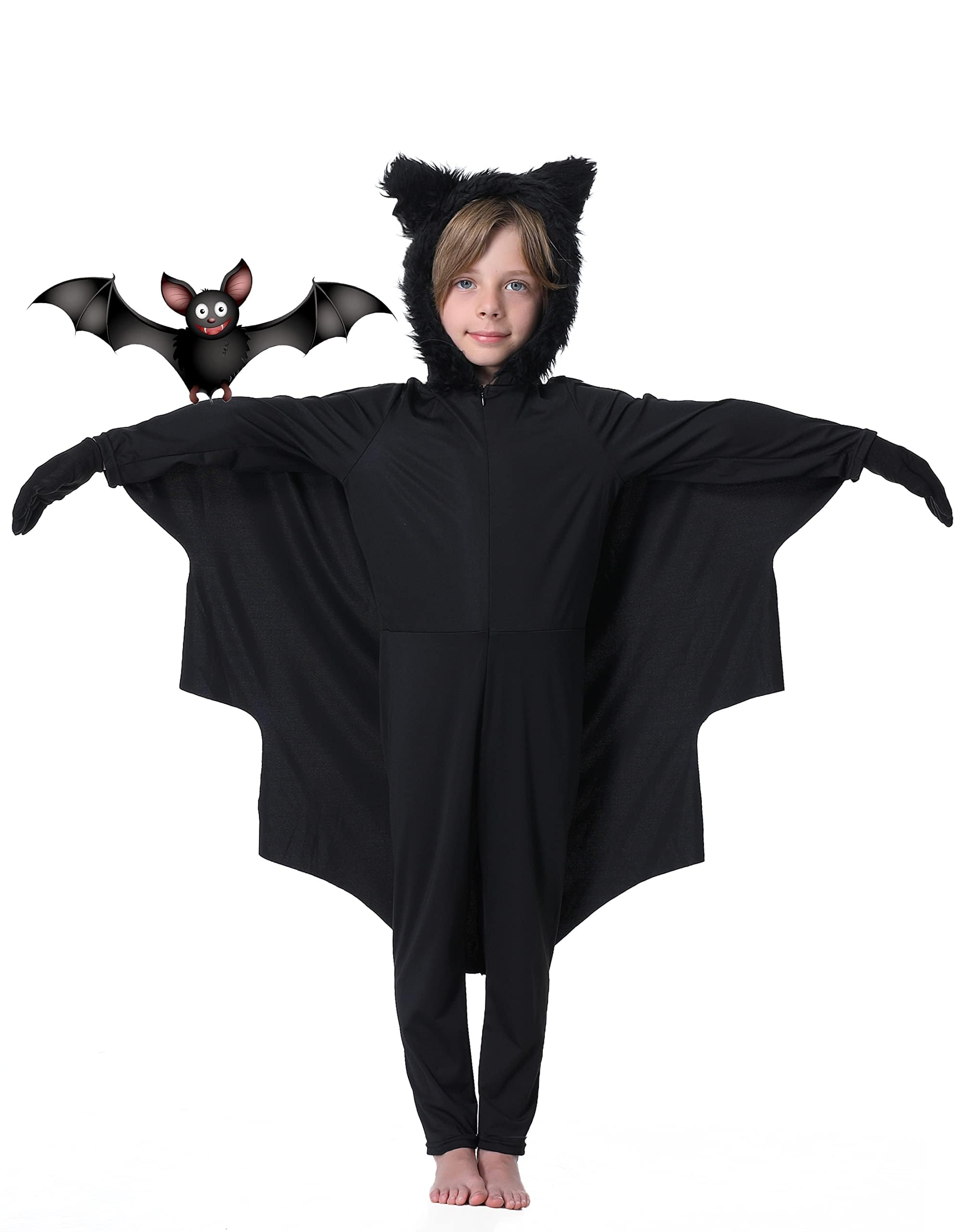Seawhisper Bat Halloween Costumes for Kids Size 2T-14