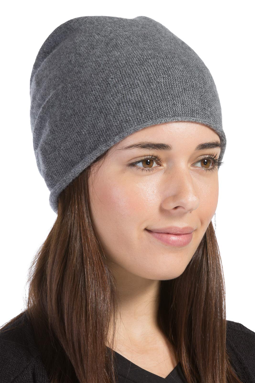 Women's 100% Pure Cashmere Slouchy Beanie