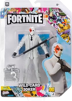 Fortnite Legendary Wild Card - 6-inch Articulated Figure with Harvesting Tool, Back Bling, and Code for Bonus Virtual Item