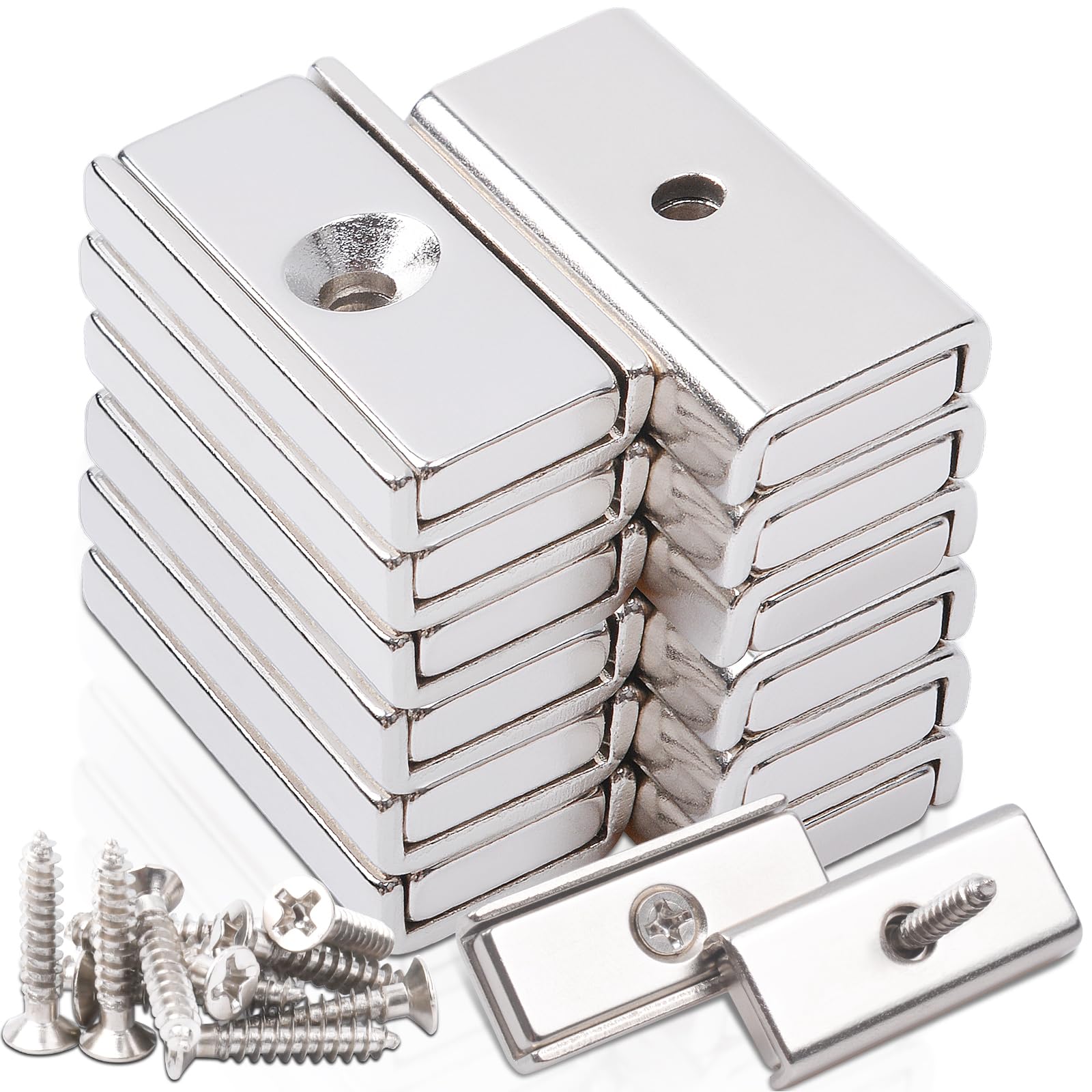 18 Stück Neodym Magnete mit Loch 20x3 mm Magnete Stark Magne