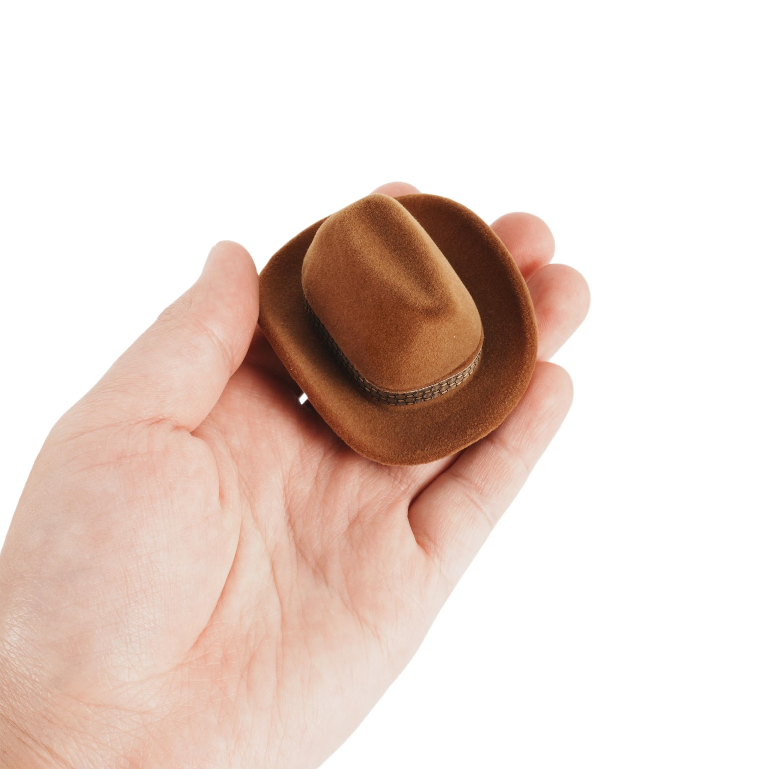 Alasum Western Schmuckkästchen aus Kunststoff mit Samtbezug 2 Stück in Cowboyhut Form Kompakte Ringschatulle Einzigartige Aufbewahrungsbox für und Zuhause für und Halsketten