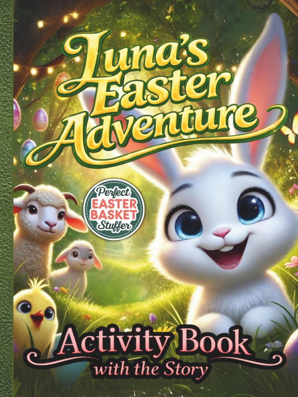 Luna's Easter Adventure: Activity book with the story about Easter symbols