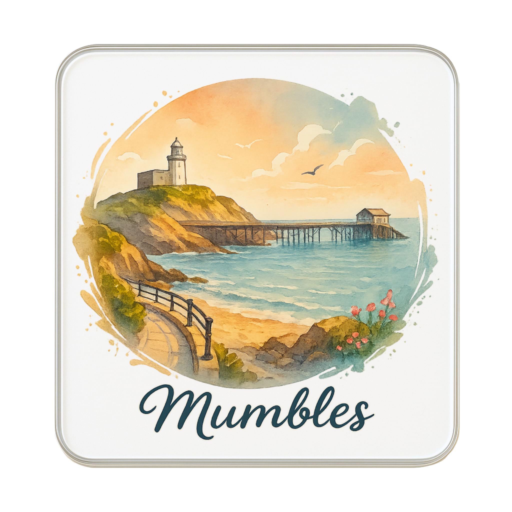 Magnet Mumbles Pays de Galles cadeau idéal pour passionné de voyage