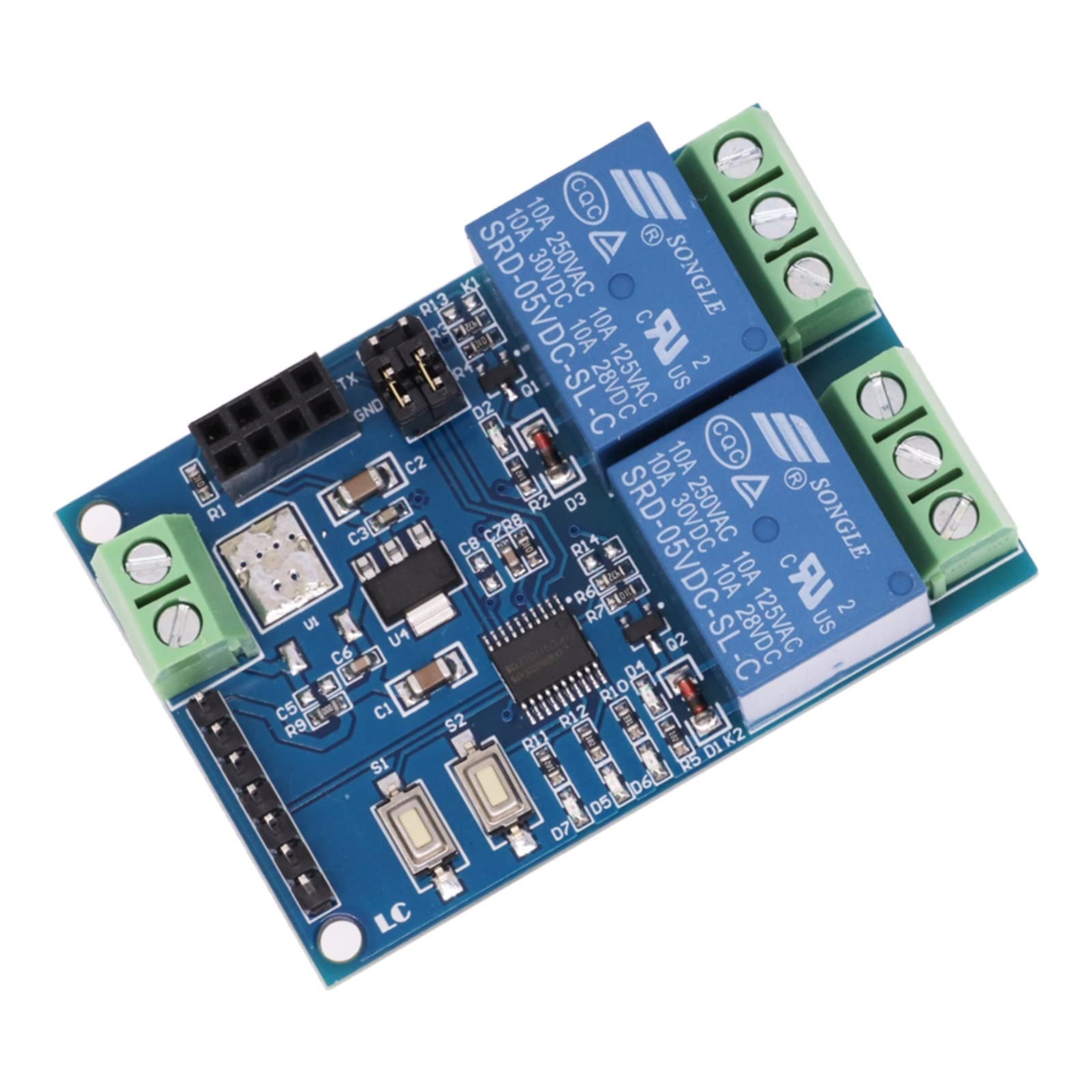 5V ESP8266 ESP-01 Modulo relè WiFi a 1 Canale ESP-01S Modulo relè a 2 Vie for IOT Smart Home, Casa Intelligente Interruttore di Controllo Remoto App del Telefono(1 Way)