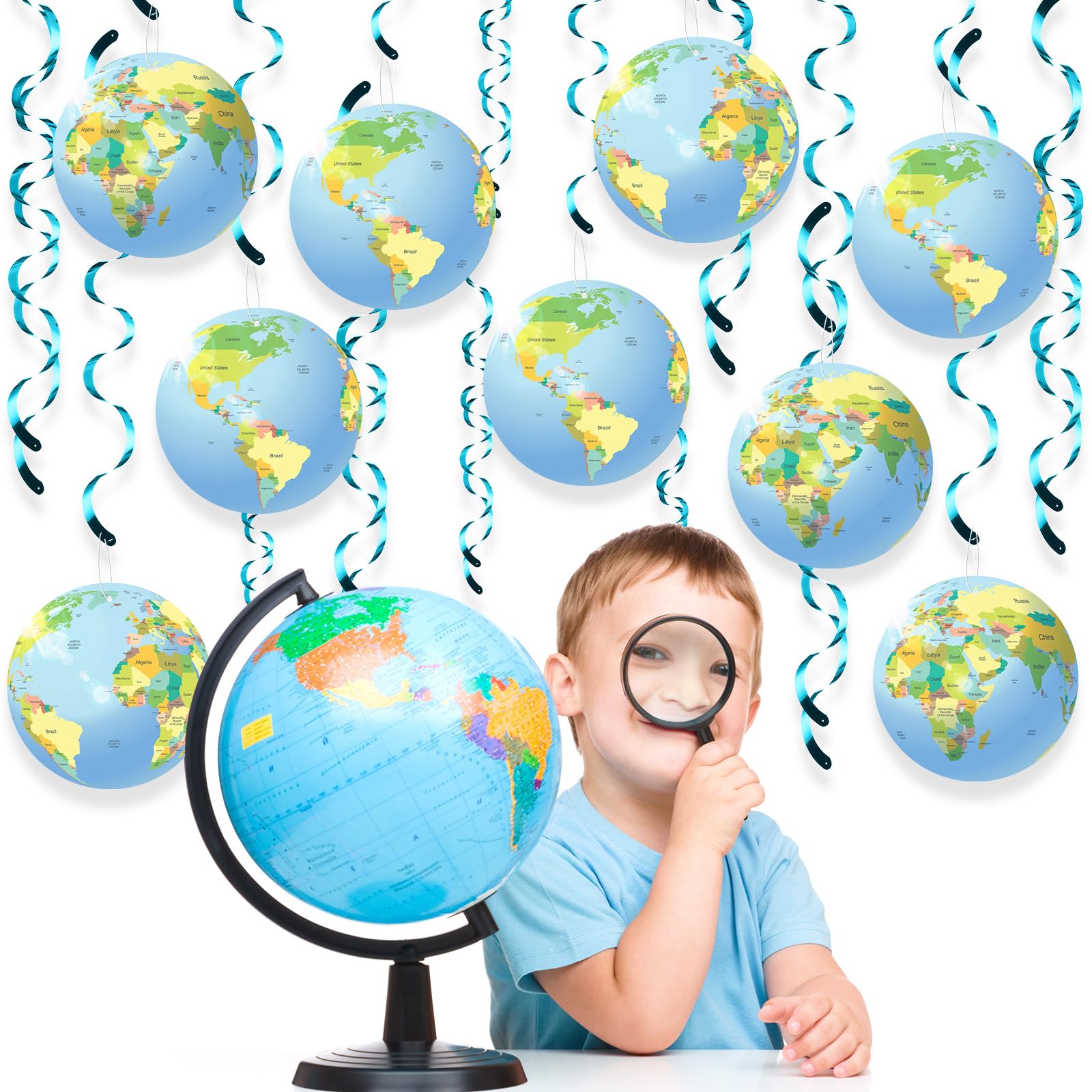 Snapklik.com : 30 Pieces Earth Day Decorations Around The World ...