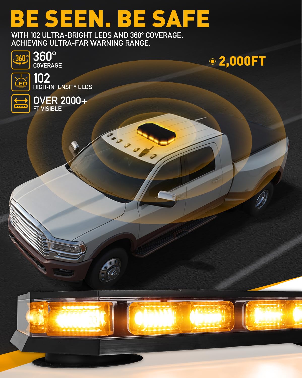 HLauto Luces estroboscópicas de emergencia para techo 406D