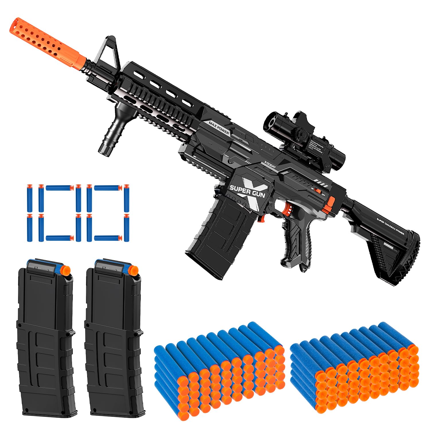 Electric Automatic Toy Gun for Guns Sniper Soft Bullets Shoot Faster Burst Soft Bullets Toy Gun for Boys,Toy Foam Blasters & Guns with 100 Toy Sniper