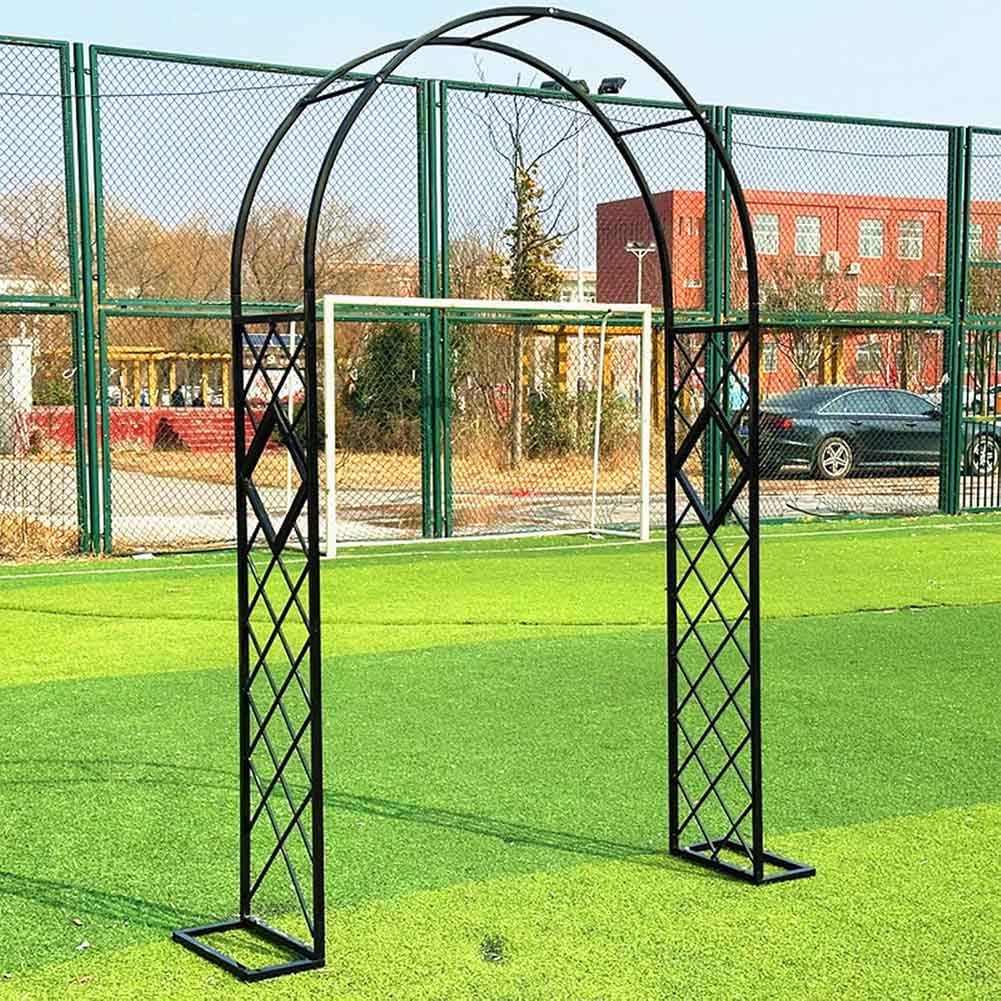 Krata ogrodowa – mocna metalowa pera do roślin pnących, róż i winorośli, dekoracja zewnętrzna, malowana proszkowo, szer. 180 x wys. 230 cm, łuk ogrodowy