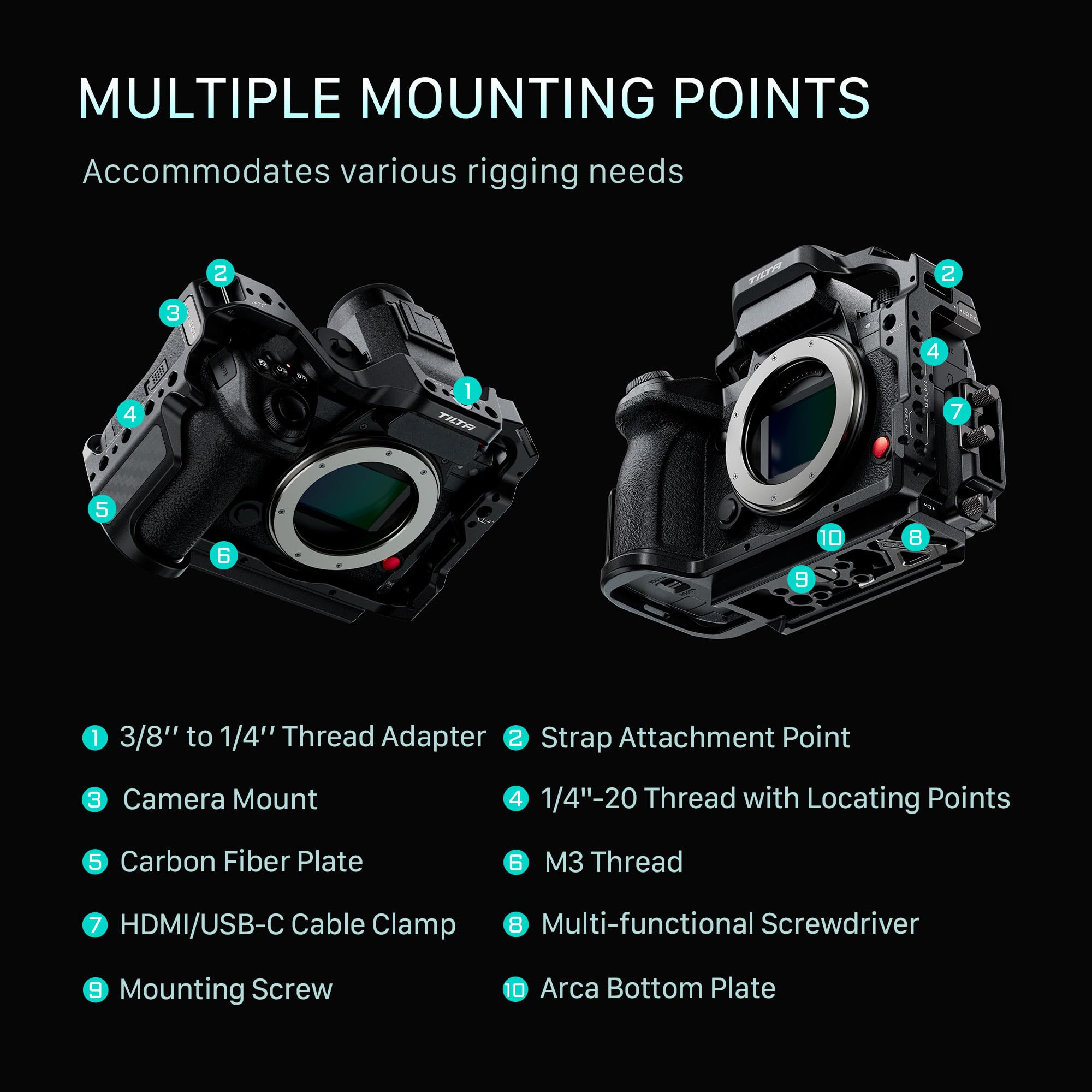 Amazon.com : Tilta Full Camera Cage Base Kit Compatible With