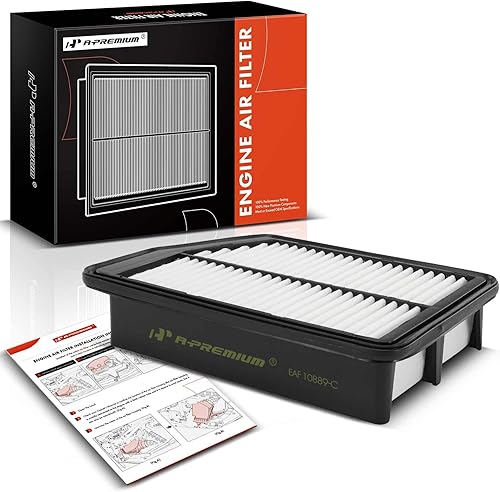 A-Premium Filtro de aire de motor compatible con Hyundai Elantra, Elantra GT, Tucson y Kia Forte, Forte5, Sportage, 2010-2018, 1.8L 2.0L 2.4L, panel