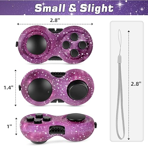 Miniatura 84 de WTYCD El Fidget Retro original: Juego de control clásico de goma Fidget Focus Toy con funciones de 8 vueltas y cordón - perfecto para aliviar