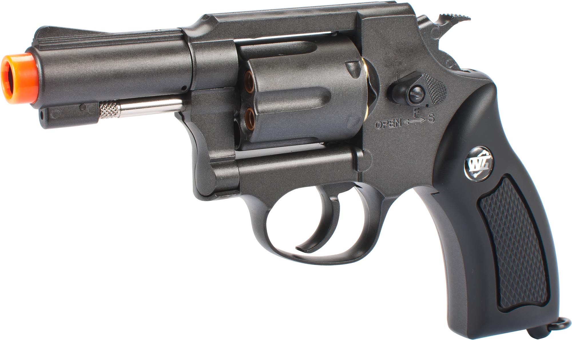 Evike Airsoft - WinGun G731 Metal CO2 Gas Airsoft Revolver by Win Gun (Color: Black)