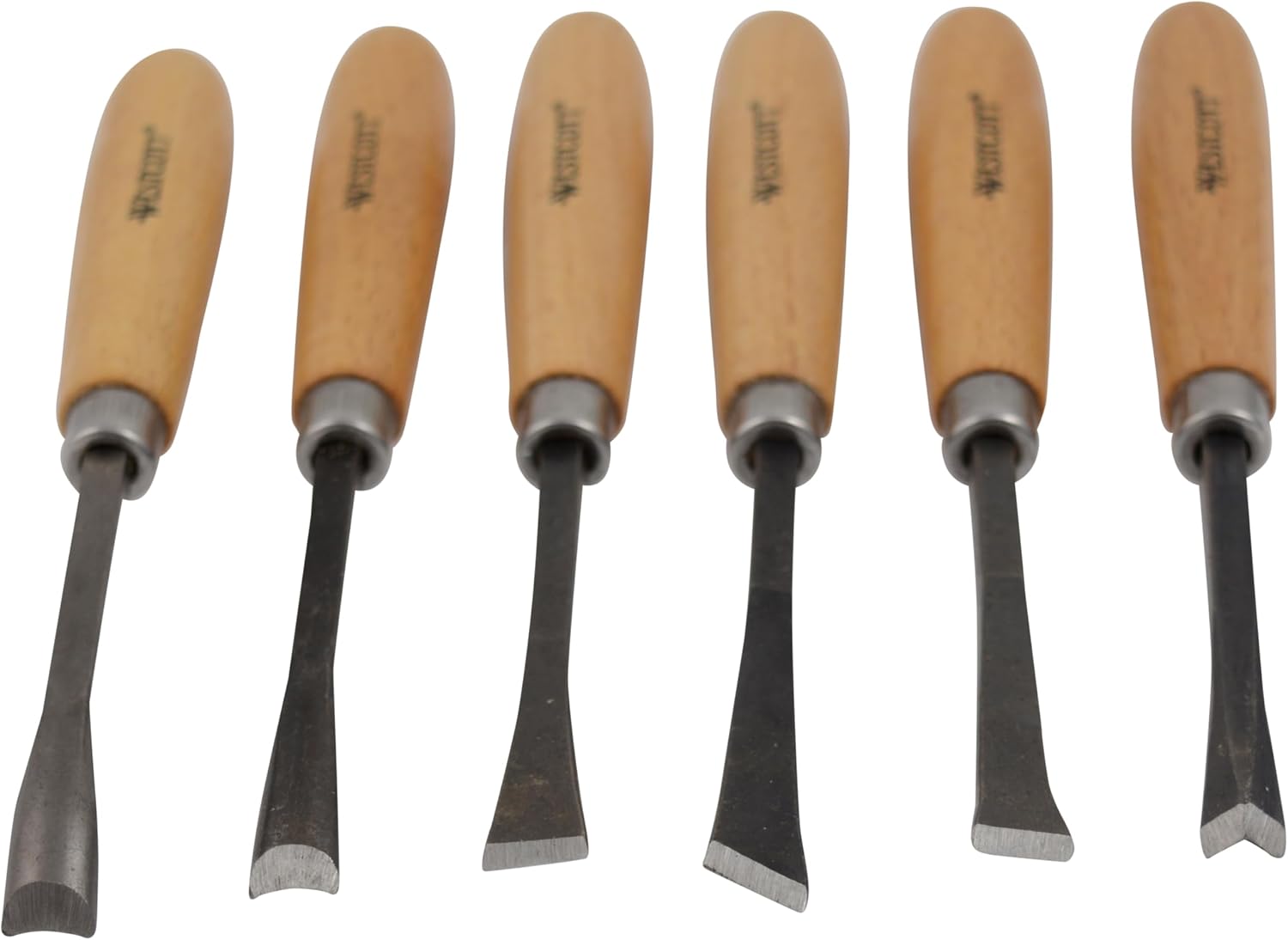 Westcott CarboTitanium Deluxe Carving Tools Set for Wood Working, Soap Carving, Print Making, Clay Sculpture, 6-Piece Set