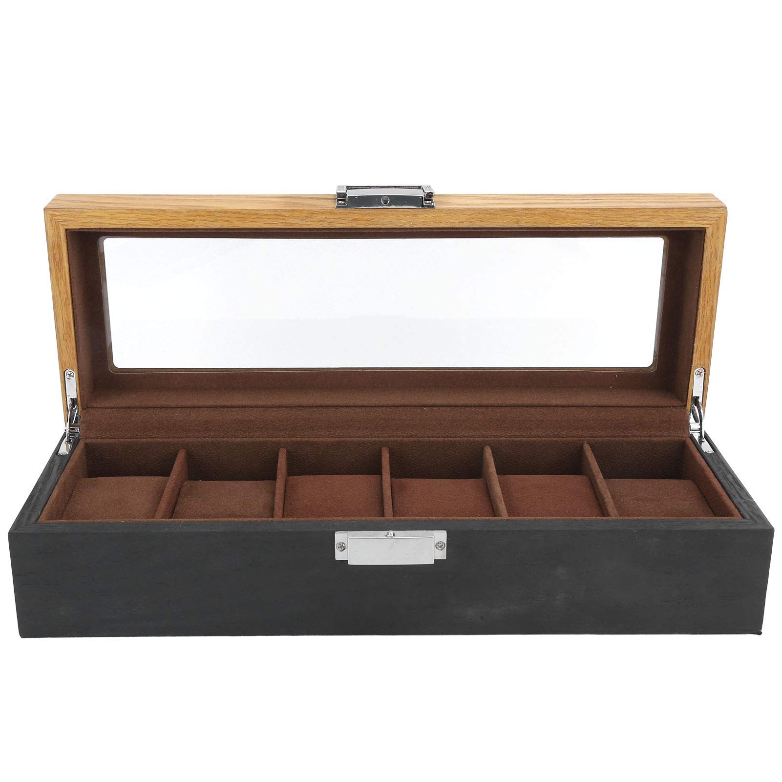 Boîte À Montres Boîte À Montres En Bois Massif 6 Fentes Présentoir Étui Rangement Simple Classique Vintage Organisateur Boîtier Montre Pour Hommes Organisateur Montre Pour Boîtes Montres Pour Hommes
