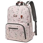 BILLITON MASHI Diaper Bag Backpack, Large Baby Nappy Bags with Portable Changing Pad for Boys and GirlsMultifunction Travel Baby Bag for Moms Dads, Shower Gifts Waterproof and StylishFlower Pink