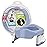 Kalencom Potette Plus 2-in-1 Travel Potty and Trainer Seat - Dual-Purpose Potty Training Toilet Seat - Portable Potty for Toddler Travel - With Durable, Lock-In Legs and Splash Guard - Misty