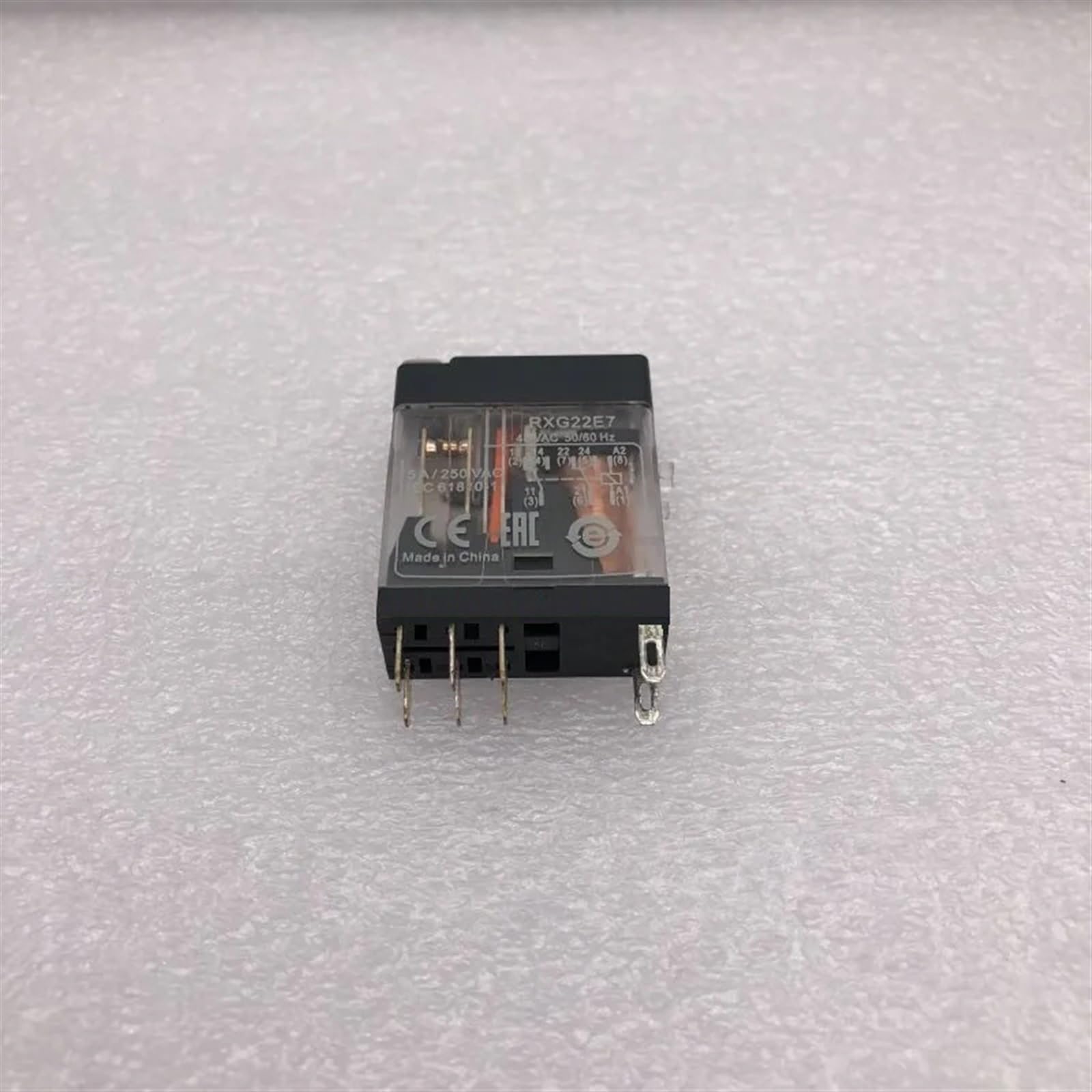 MOBYAT Relè di Copertura Standard con Pulsante di Prova bloccabile e LED RXG22B7 RXG22E7 RXG22F7 RXG22M7 RXG22P7 1 Pezzo (Size : RXG22P7 AC 230V)