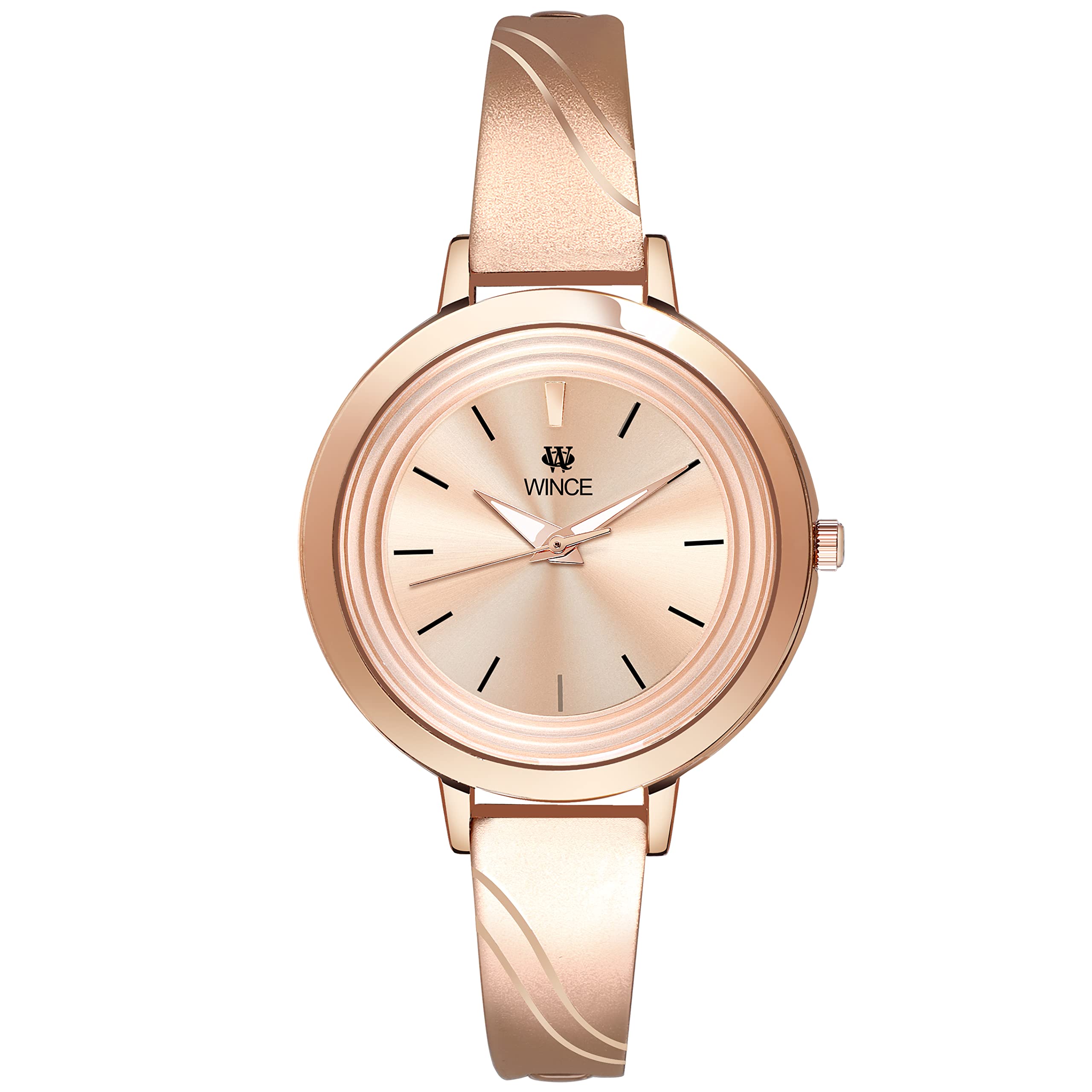 WINCE Analog Functioning Stainless Steel Chain Wrist Watch for Women in Color Rose Gold (B0BSC5DRH7) Amazon Price History, Amazon Price Tracker