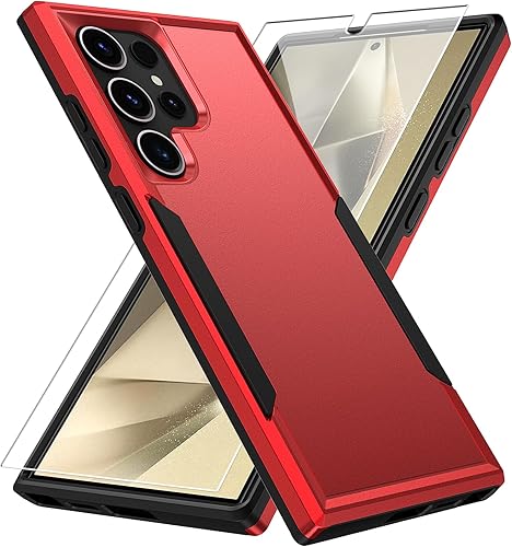 Miniatura 7 de Funda para Samsung Galaxy S24 Ultra, Galaxy S24 Ultra con protector de pantalla HD prueba de caídas de grado militar Funda protectora resistente a