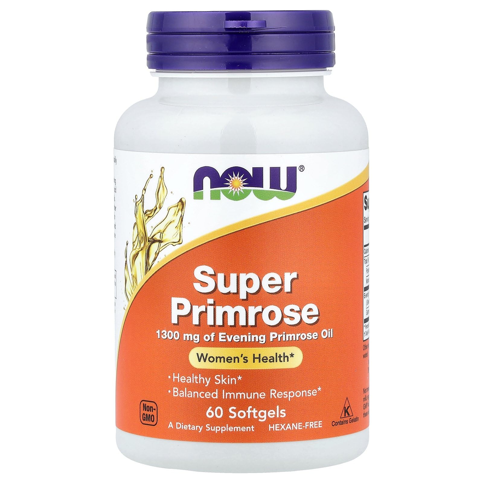 Now Super Primrose 1300 Mgdietary Suppliment, 60 Softgels