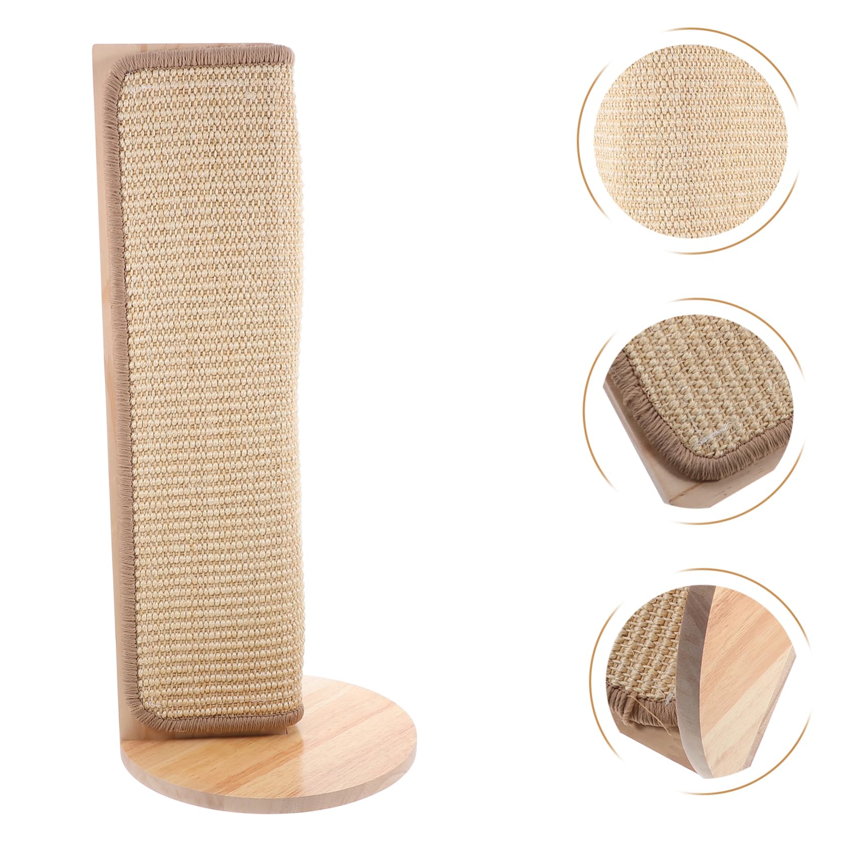 CIYODO Katzenkratzecke aus Natürlichem Sisal und Holz Langlebiger Möbelschutz für Wand und Sofa Installieren Minimalistisches Design für Stilvolle Heimdekoration