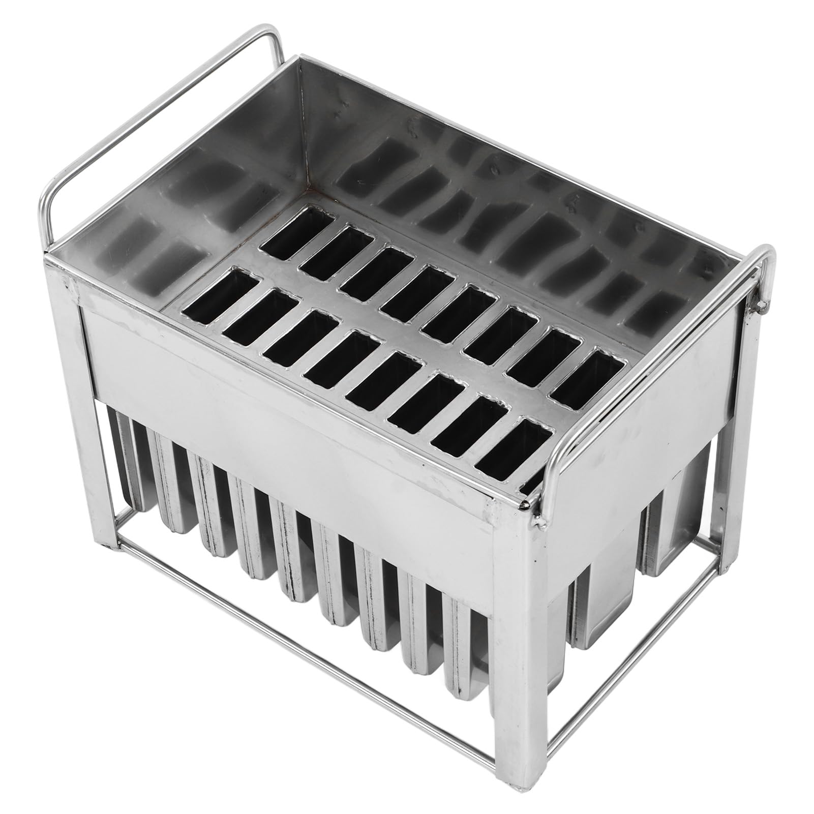 Molde para Helado de Acero Inoxidable Molde para Paletas de Hielo de Gran Capacidad 30 Piezas Bandeja de Hielo para Postres Pesada 5900 G para Paletas Caseras Golosinas Congeladas Fiestas
