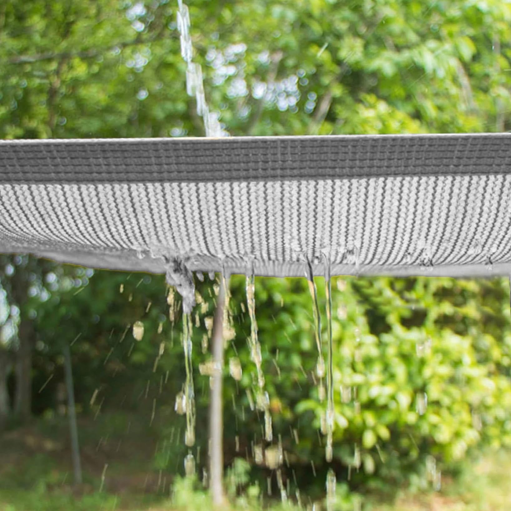 Voile D'ombrage Imperméable 100 X 160 Cm Filet Protection Solaire Protection UV 98% En Polyester Pour Jardin Camping Terrasse Piscine, Blanc