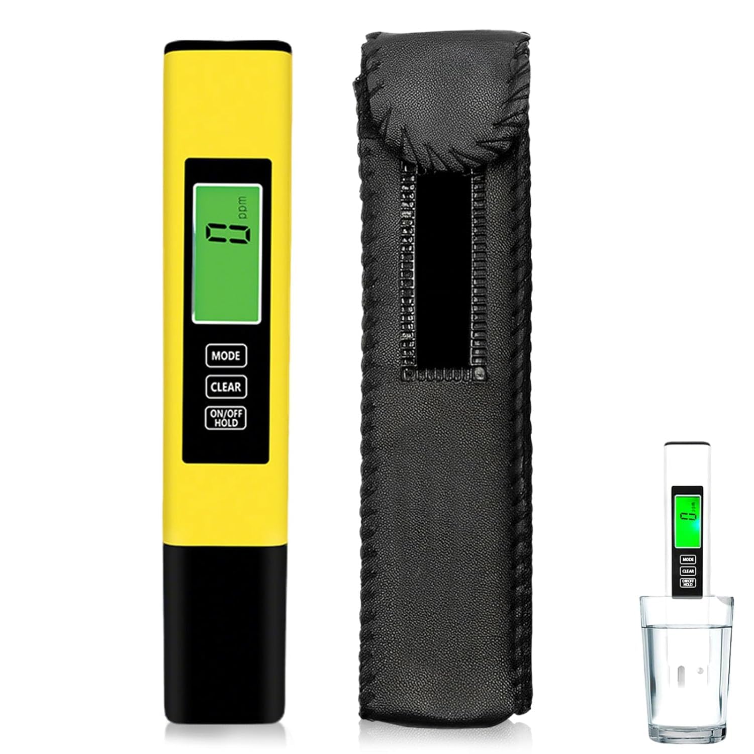 Sonde TDS et testeur de qualité de l'eau 3 en 1 avec écran LCD