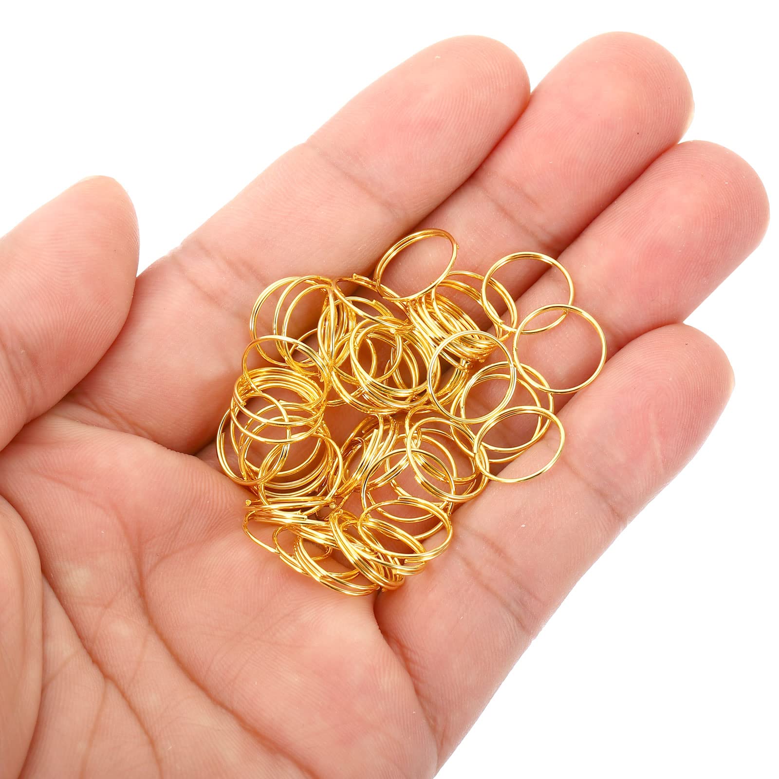 600 Stück 14mm Mini-Splint-Ringe Aus Edelstahl – Für Kronleuchter, Kristall-Deko, DIY, Silber, 304 Edelstahl