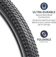 Vista 2 de YUNSCM 2 neumáticos de bicicleta de montaña de 26 pulgadas de 26 x 2.0/50-559 compatibles con neumáticos de bicicleta de 26 x 1.95 26 x 2.0 26 x