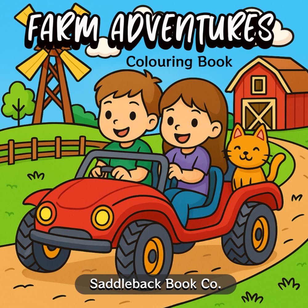Farm Adventures: Farm Fun Coloring Book