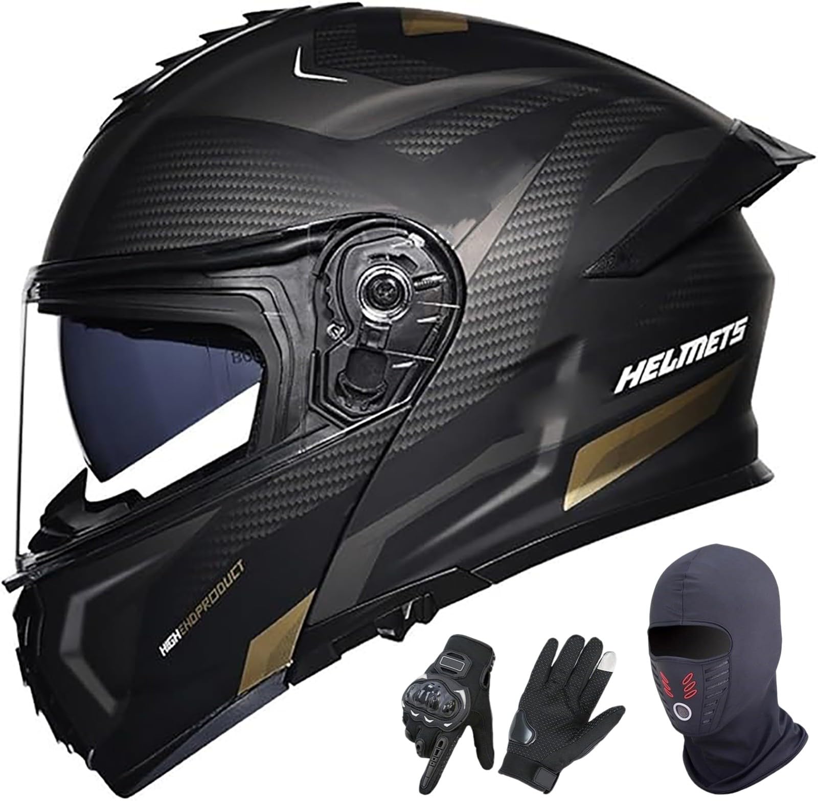 Casco De Moto Modular | Casco Jet Con Visera Solar Casco| Moto & Scooter & ECE 22.06 Homologado | Para Hombre Y Mujer 7,L