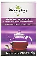 Vista 2 de Té Mighty Leaf, orgánico, bolsas con hojas enteras, 1.32 onzas, 15